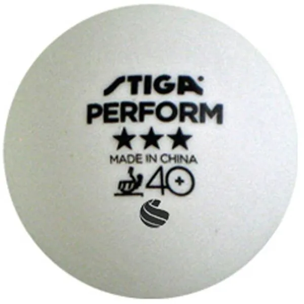 Stiga PERFORM 6-PACK Loptičky na stolný tenis, biela, veľkosť