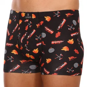Pánske boxerky Lonka viacfarebné (Kevin-fireman) M, trenky