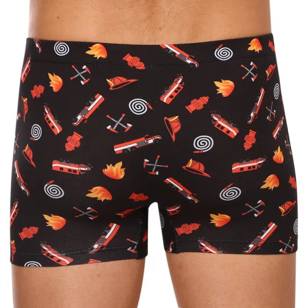 Pánske boxerky Lonka viacfarebné (Kevin-fireman) M, trenky