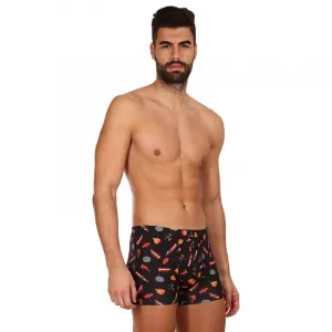 Pánske boxerky Lonka viacfarebné (Kevin-fireman) M, trenky