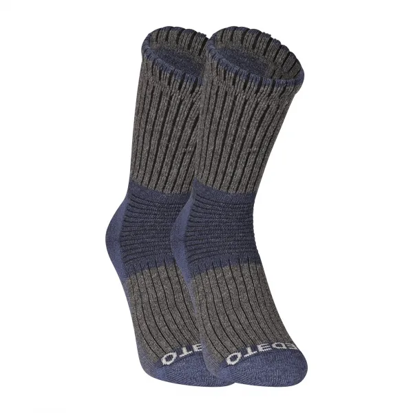 3PACK ponožky Nedeto vysoké zimné modré (3NWM1) M