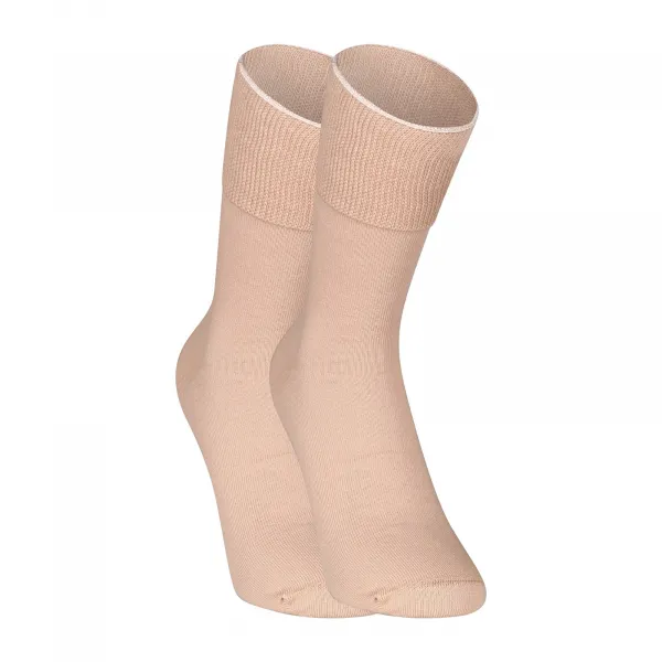 3PACK ponožky Nedeto vysoké medic béžové (3PMV003) M
