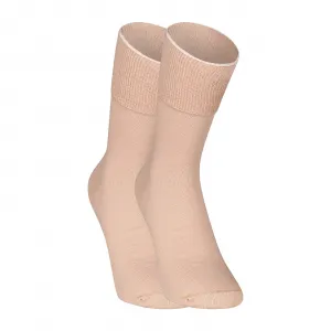 3PACK ponožky Nedeto vysoké medic béžové (3PMV003) M