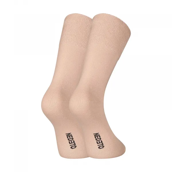 3PACK ponožky Nedeto vysoké medic béžové (3PMV003) M