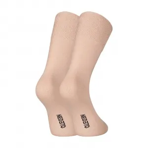 3PACK ponožky Nedeto vysoké medic béžové (3PMV003) M