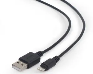 GEMBIRD USB 2.0 Nabíjací a synchronizačný kábel Lightning (IP5 a vyšší), 2 m, čierny