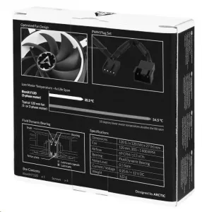 ARCTIC Fan BioniX F120 - biely (120x120x27mm)