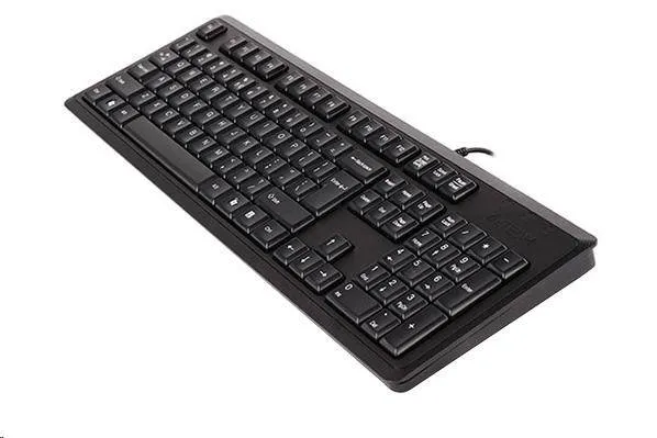 A4Tech KR-92, klávesnice CZ, klasická, odolná proti polití typ drátová (USB), černá