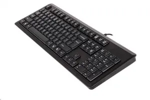 A4Tech KR-92, klávesnice CZ, klasická, odolná proti polití typ drátová (USB), černá