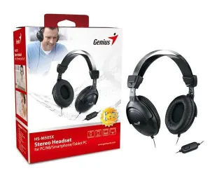 Genius HS-M505X, sluchátka s mikrofonem, černá, 3.5 mm jack