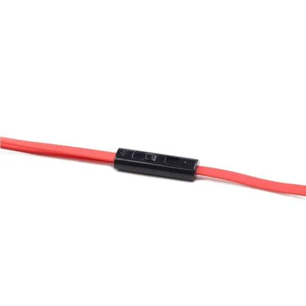 Sluchátka GEMBIRD MHS-EP-OPO pro MP3, plochý kabel, s mikrofonem