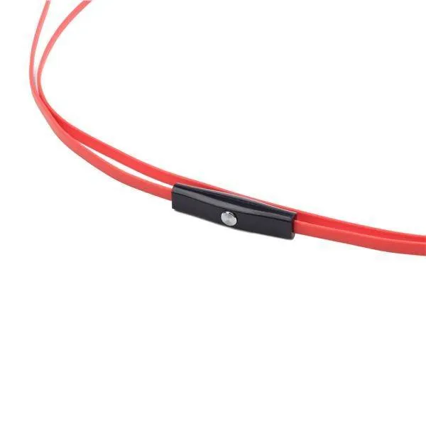 Sluchátka GEMBIRD MHS-EP-OPO pro MP3, plochý kabel, s mikrofonem