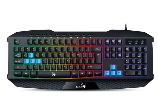 Genius GX GAMING Scorpion K215, klávesnice CZ/SK, herní, odolná proti polití typ drátová (USB), černá