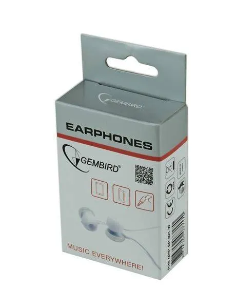 Sluchátka GEMBIRD MHP-EP-001 pro MP3, bílá
