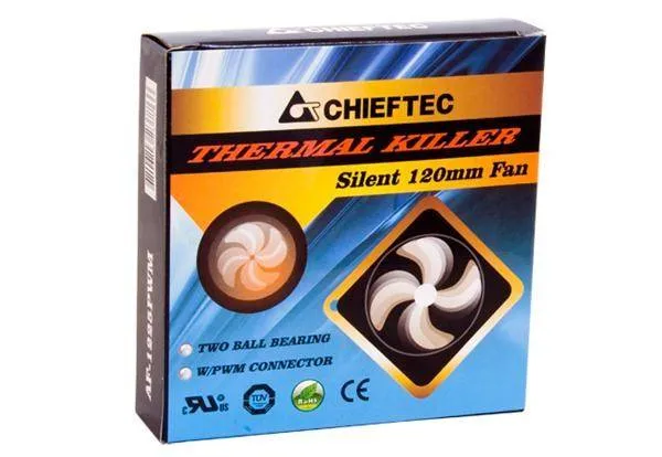 Ventilátor CHIEFTEC AF-1225PWM, 120x120x25 mm, 2-guličkový, PWM
