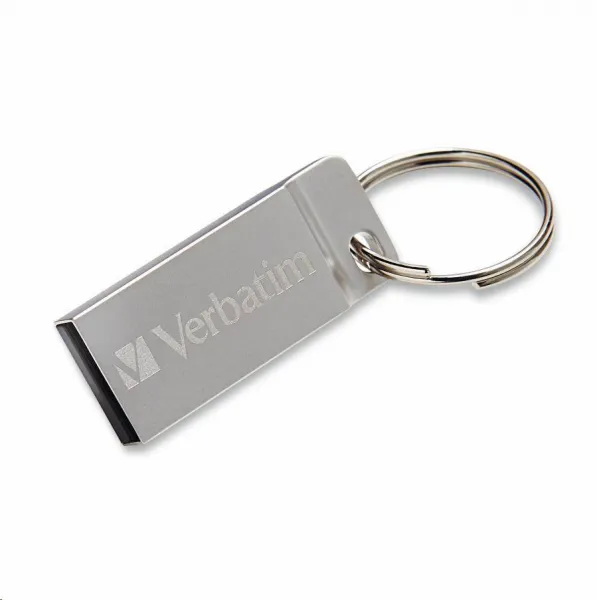 VERBATIM Flash Disk 64GB Metal Executive, USB 2.0, strieborná