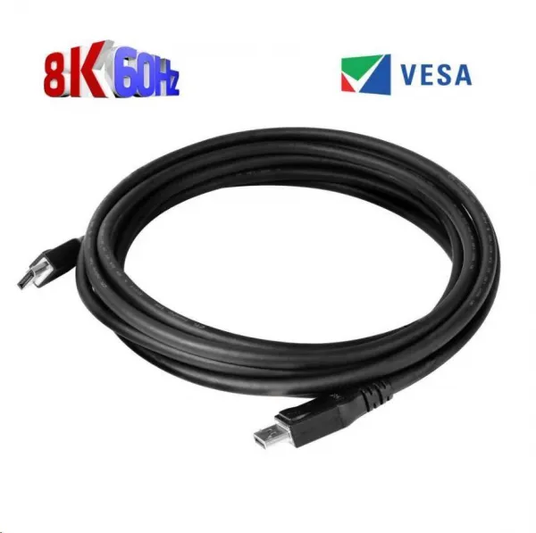 Club 3D Club3D Kabel certifikovaný DisplayPort 1.4, HBR3, 8K60Hz (M/M), 5m, 28 AWG