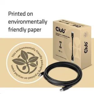 Club 3D Club3D Kabel certifikovaný DisplayPort 1.4, HBR3, 8K60Hz (M/M), 5m, 28 AWG