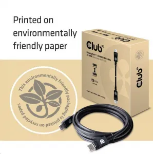 Club3D DisplayPort kábel 1.4, HBR3, 8K60Hz (M/M), 3m