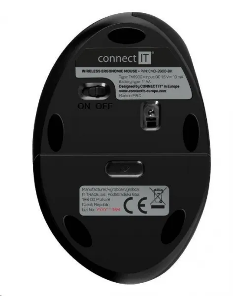 CONNECT IT FOR HEALTH LADIES ergonomická vertikálna myš, bezdrôtová