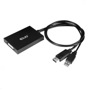 Club 3D Club3D Aktívny adaptér DisplayPort na Dual Link DVI-D, napájanie USB, 60 cm, HDCP ON