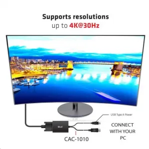 Club 3D Club3D Aktívny adaptér DisplayPort na Dual Link DVI-D, napájanie USB, 60 cm, HDCP ON