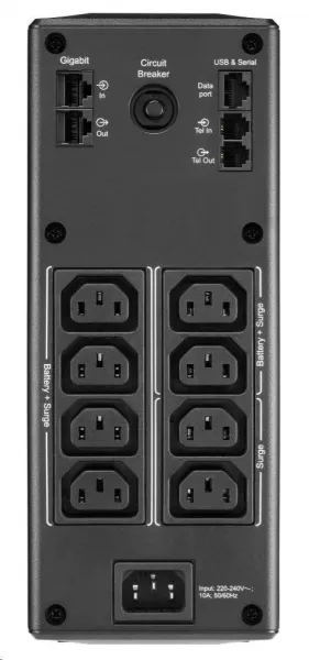 APC Back UPS Pro BR 1600VA, 8 výstupov, AVR, LCD rozhranie (960W)