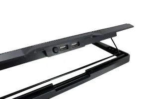 Chladiaca podložka C-TECH pre CLP-140, 15,6", 2x 140 mm, 2x USB, modré podsvietenie
