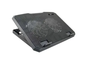 Chladiaca podložka C-TECH pre CLP-140, 15,6", 2x 140 mm, 2x USB, modré podsvietenie