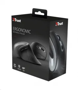 TRUST Verro Bezdrôtová ergonomická myš, čierna