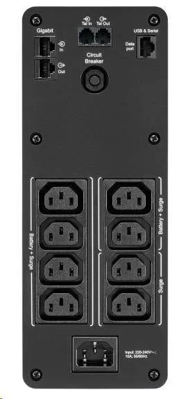 APC Back UPS Pro BR 1200VA, sínusoida, 8 výstupov, AVR, LCD rozhranie (720W)