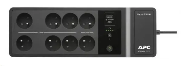 APC Back-UPS 850VA, 230 V, nabíjacie porty USB typu C a A (520 W)