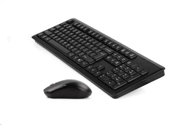 Súprava A4tech 4200N je bezdrôtová. kľúče. + bezdrôtové pripojenie. Optická myš V-Track,CZ/US, USB