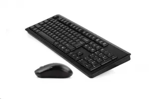 Súprava A4tech 4200N je bezdrôtová. kľúče. + bezdrôtové pripojenie. Optická myš V-Track,CZ/US, USB