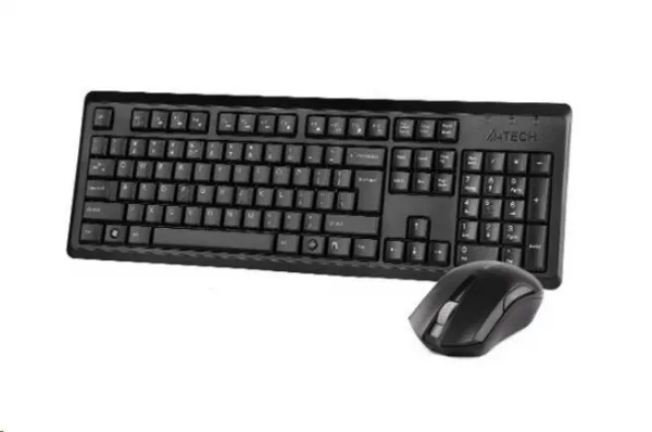 Súprava A4tech 4200N je bezdrôtová. kľúče. + bezdrôtové pripojenie. Optická myš V-Track,CZ/US, USB