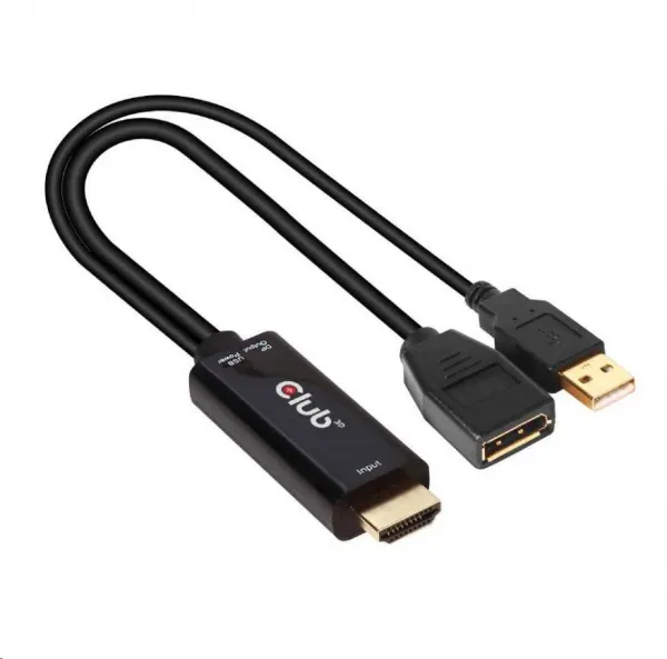 Club 3D Club3D Aktívny adaptér HDMI na DisplayPort 4K60Hz, M/F