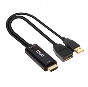 Club 3D Club3D Aktívny adaptér HDMI na DisplayPort 4K60Hz, M/F