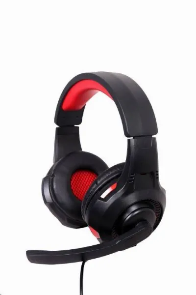 Sluchátka s mik Gembird GHS-U-5.1-01, gaming, 5.1 surround, černo-červená, USB