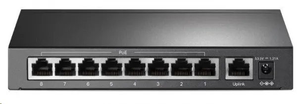 TP-Link CCTV switch TL-SF1009P (8x100Mb/s, 1x100Mb/s uplink, 8xPoE+, 65W, fanless)