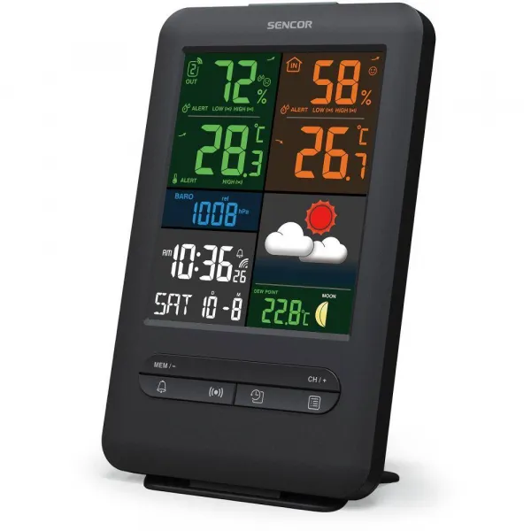 SENCOR 7300 meteostanica s bezdrôtovým snímačom