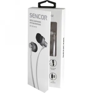 SEP 300 MIC WHITE MET slúchadlá SENCOR