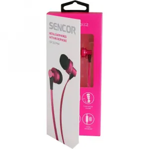 SEP 300 MIC PINK  MET slúchadlá SENCOR