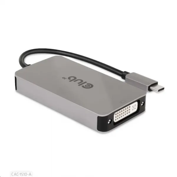 Club 3D Aktívny USB adaptér Club3D 3.2 Dvojlinkové prepojenie DVI-D typu C 4K30Hz pre Apple Cinema Display, HDCP vypnuté