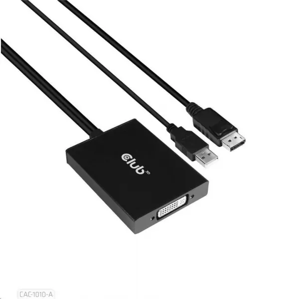 Club 3D Club3D Adaptér aktivní DisplayPort na Dual Link DVI-D, USB napájení, 60cm, HDCP off, pro Apple Cinema displeje
