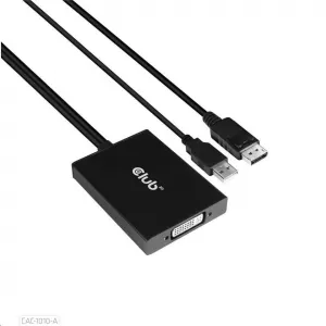 Club 3D Club3D Adaptér aktivní DisplayPort na Dual Link DVI-D, USB napájení, 60cm, HDCP off, pro Apple Cinema displeje