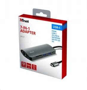Adaptér TRUST DALYX, 7 v 1, USB-C