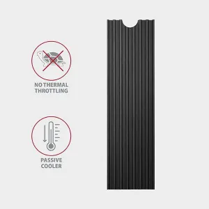 AXAGON CLR-M2L3, hliníkový pasívny chladič pre M.2 2280 SSD, výška 3 mm