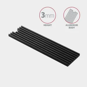 AXAGON CLR-M2L3, hliníkový pasívny chladič pre M.2 2280 SSD, výška 3 mm