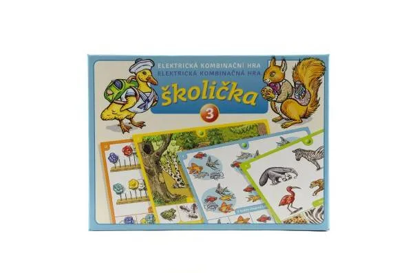 Školička 3 - spoločenská hra na batérie v krabici 22x16x3cm
