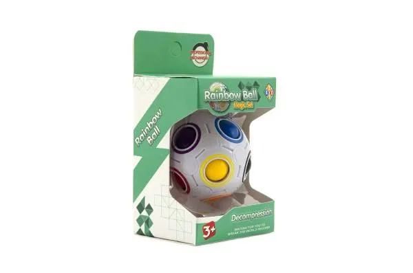 Teddies Hlavolam loptička plast 7 cm